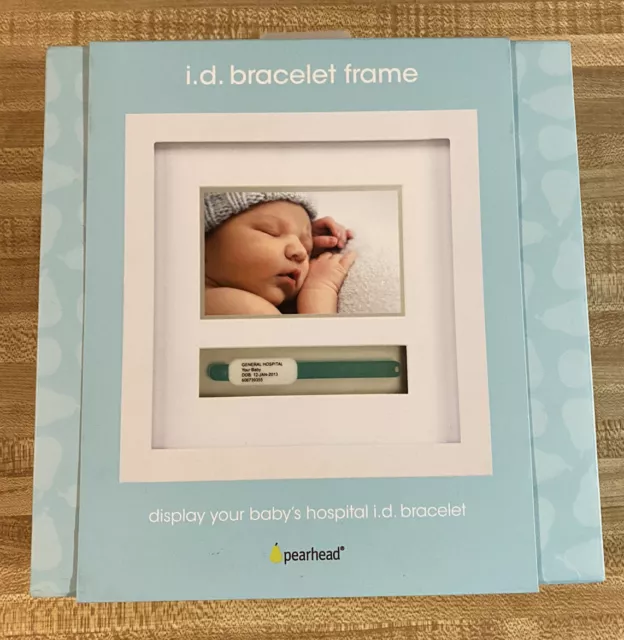 Pearhead Baby Hospital ID Bracelet Photo Frame
