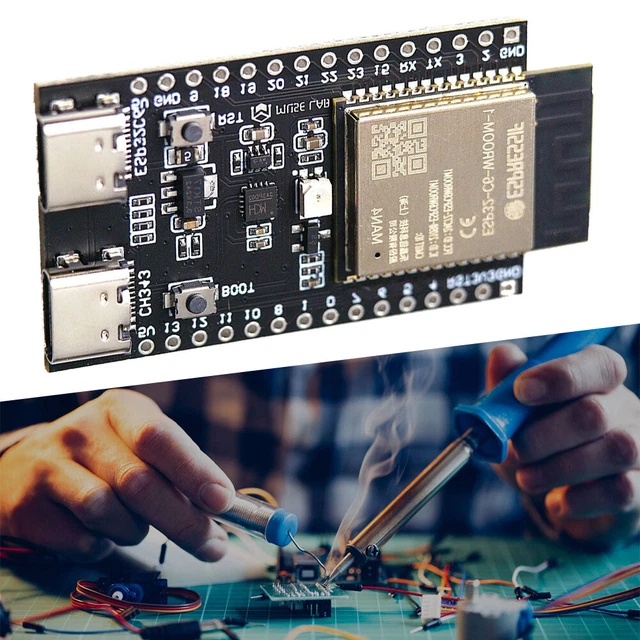 ESP32-C6 DEVELOPMENT MODULE Dual Type-C ESP32-C6-WROOM-1 Core Board ...