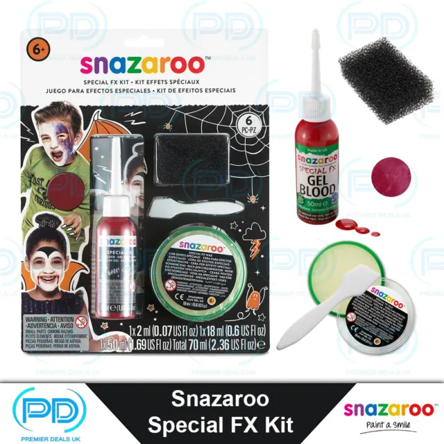 Snazaroo Professional Face and Body Special Effects Kit, FX Kit - Halloween