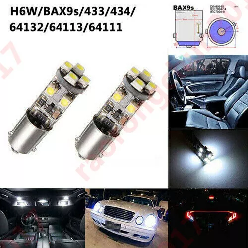 2x CanBus BAX9S H6W LED Bulbs For BMW F20 F30 F31 LED Side lights Parking  Light