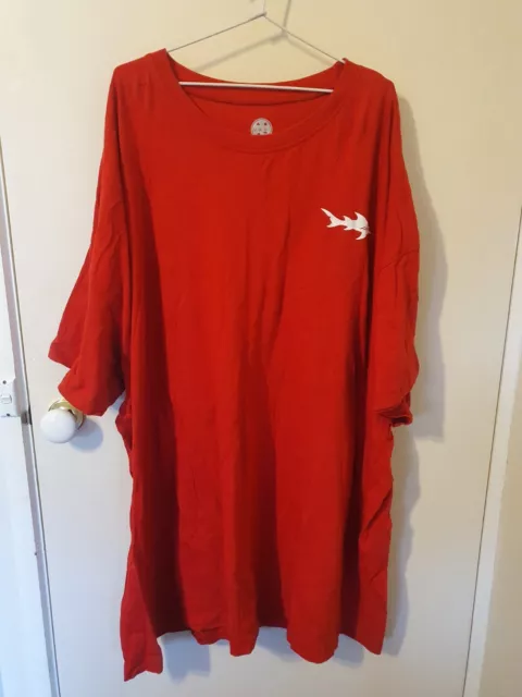 New Mens Big And Tall short sleeve red fish tshirt top 6x 6xl