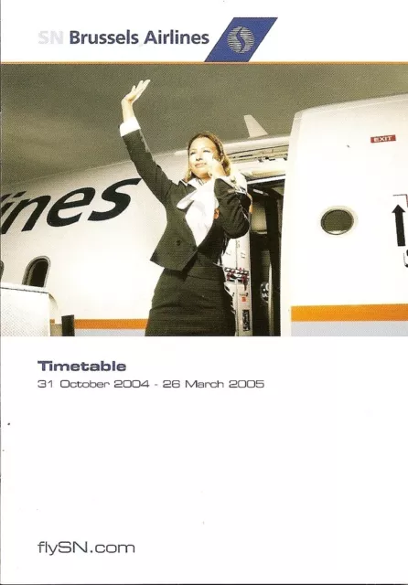 Airline Timetable - SN Brussels - 31/10/04 - S