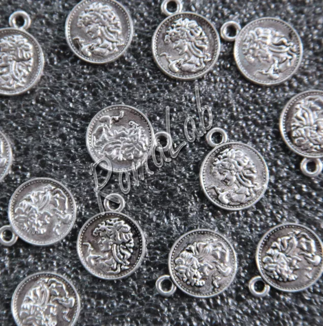 7 ciondoli medagliette in ARGENTO TIBETANO CHARM CIONDOLO charms PENDENTE