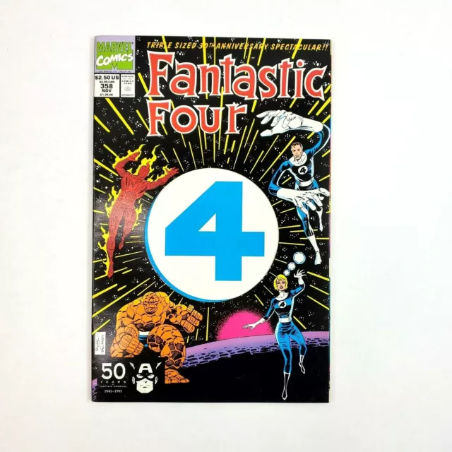 Fantastic Four #358 Nov 1991 Marvel Comic Book 1st Appearance of Paibok Skrull