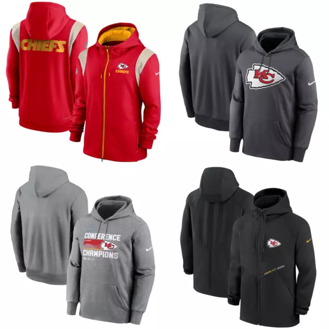 Kansas City Chiefs Hoodie Men's NFL Nike American Football Hoodie - New