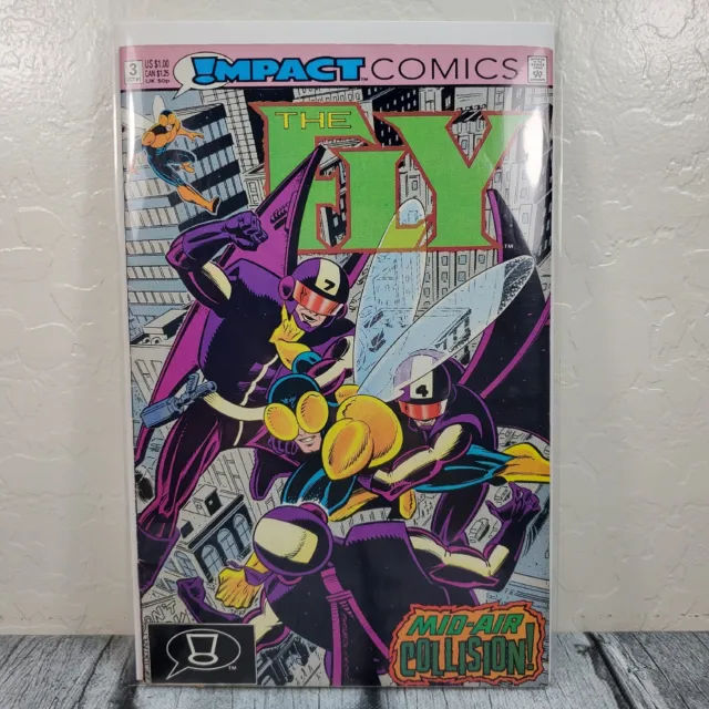 DC Comics The Fly #3 1991, Impact Comics, Vintage Comic Book Boarded Sleeved