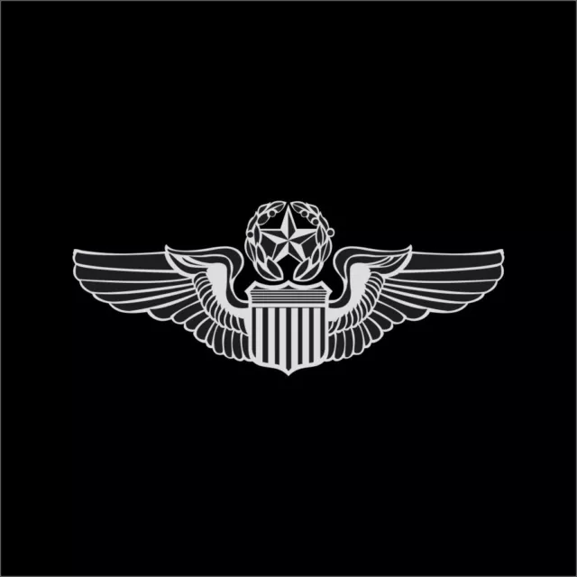 US Air Force Comand Pilot Wings Military Vinyl Decal Sticker Window Wall Car