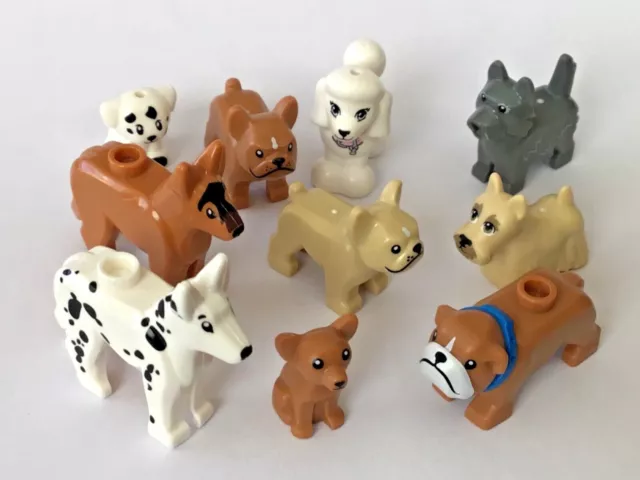 LEGO Animals - Dogs - Dalmation, Pug, Bulldog, Husky, Chihuahua, Poodle etc