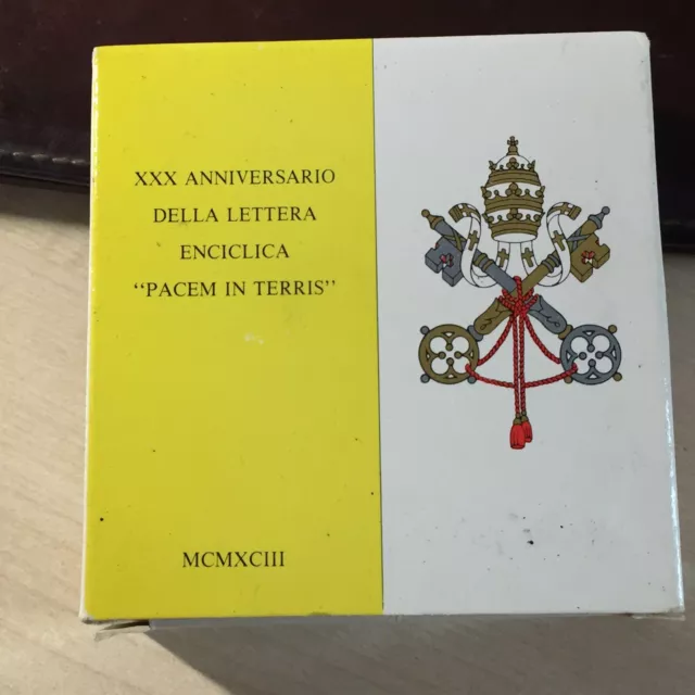 VATICANO - 500 Lire 1993 FDC Argento Giovanni Paolo II "Pacem in Terris"  EUR 18,50 - PicClick IT