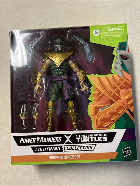 Power Rangers X TMNT Lightning Collection Morphed Shredder Green Ranger MMPR NEW
