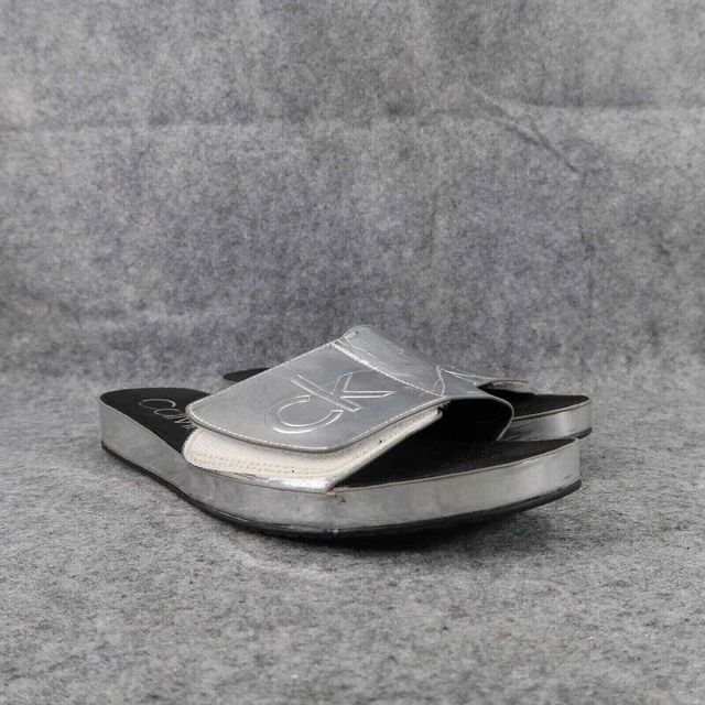 CALVIN KLEIN SANDALS Womens 6.5 Daniela Casual Toe Loop Slide