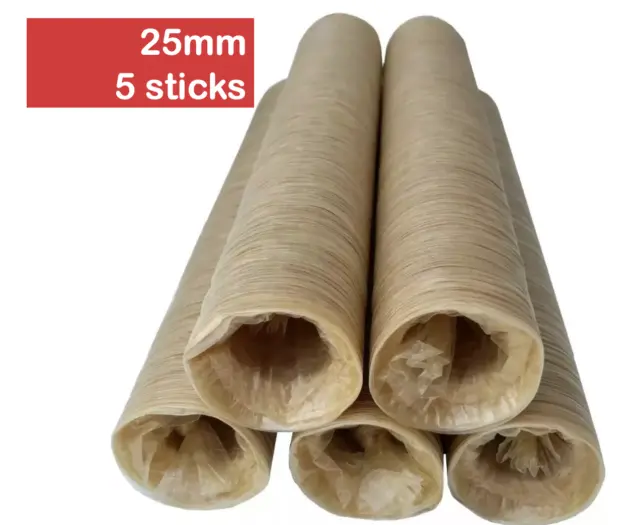 Collagen Casings Dry 25mm / 50ft Lenght for stuffing 77 Lb 450 sausages 5 sticks