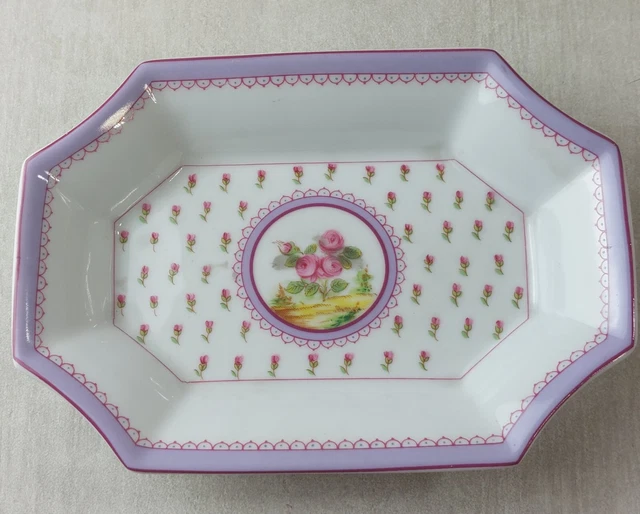 POUDRIER PORCELAINE DE PARIS Guirlandes 8,5 cm diamètre EUR 24,99 - FR