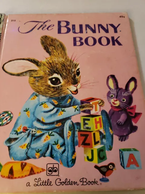 Richard Scarry's The Bunny Book (Little Golden Book) - No back cover Ephemera