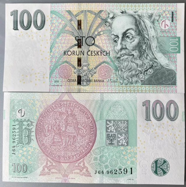 Czech Republic 100 Korun 2018 P-18 UNC