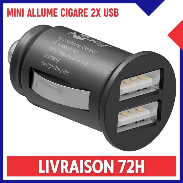 Répartiteur Allume-Cigare Revolt 120W - 3 Prises 12/24V & 4 Ports USB - Pour Voiture