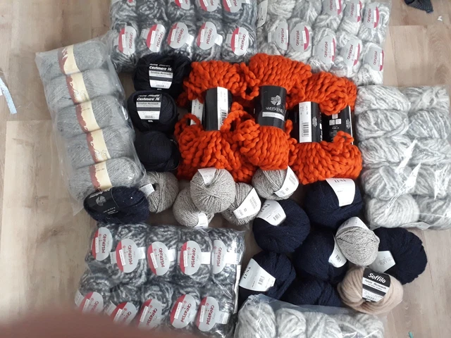 Großes Wollpaket 4550 g, Rico, Lana Grossa, Lang Yarns, Schoeller+Stahl, Alta Mo