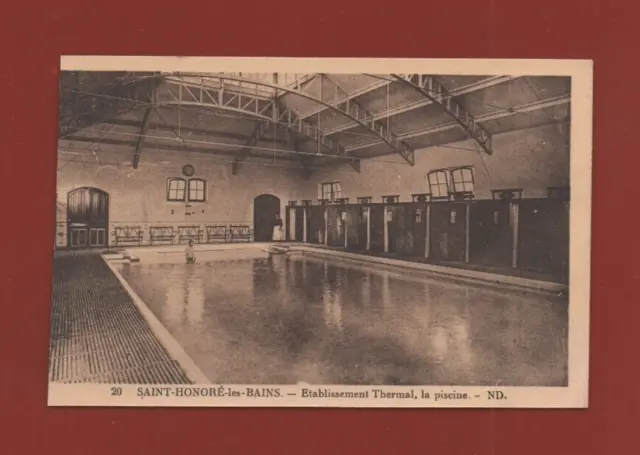 ST HONORE LES BAINS - thermal establishment - the swimming pool .... (E3625)