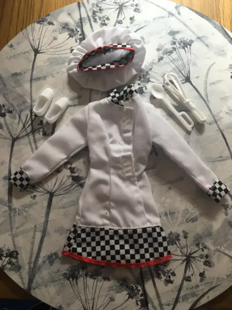 barbie doll I can be anything chef fashion dress gown clothes outfit
