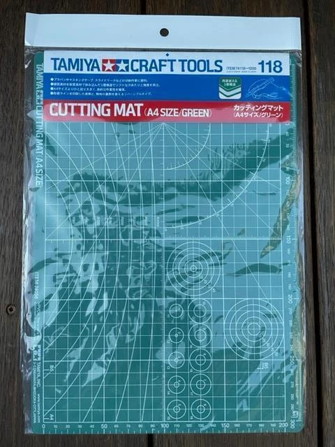 Tamiya 74149 Craft Tools Cutting Mat α (A4 Size/Blue) for RC & Plastic Kits, NIP