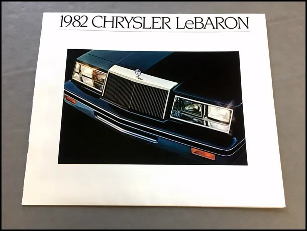 1982 Chrysler LeBaron 18-page Original Car Sales Brochure Catalog - Convertible