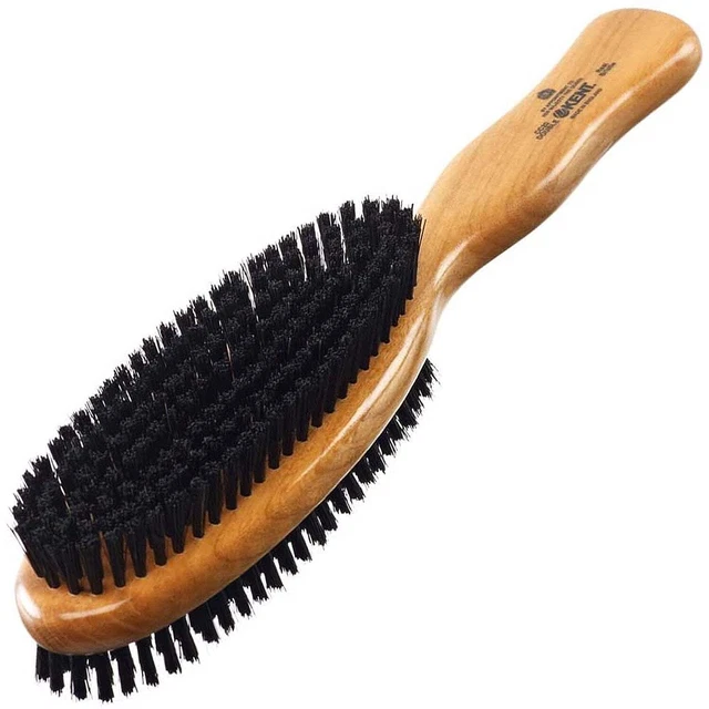 Soft and Firm Natural Bristle Doube Sided Cherrywood Clothes Brush