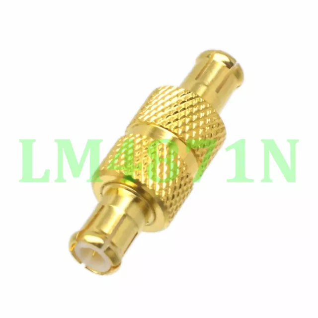 1pce Adapter MCX male plug to MCX male RF connector straight M/M