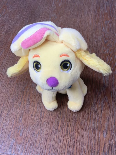 Fisher Price Sunny Day DOODLE Puppy Dog Yellow 7" Plush Stuffed Animal Euc
