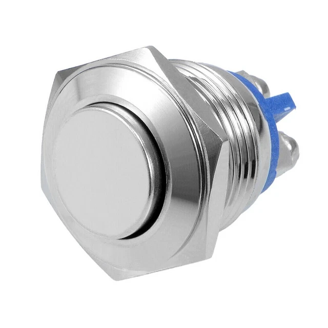 Interrupteur à bouton poussoir IP67 étanche 16 mm cuivre nickel placage métal