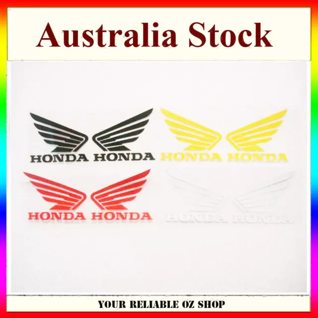 Honda Wing Fuel Petrol Tank Sticker Decal Vinyl Motorcycle Bike Truck Car Ute