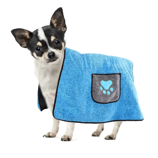 Peignoir 'absorption 'eau Pour Animaux De Compagnie Serviette De Bain Pour