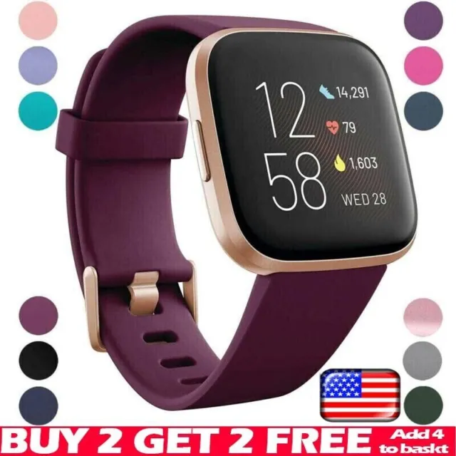 For Fitbit Versa 2 \ Versa \ Versa Lite Replacement Silicone Watch Band Strap US