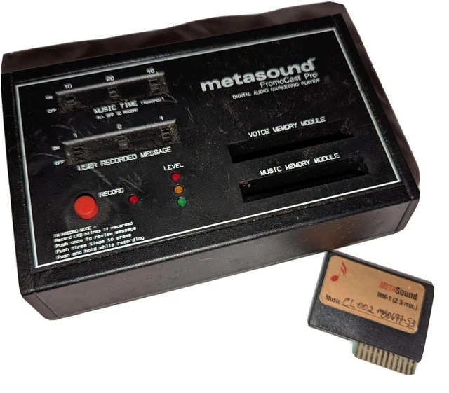 MetaSound System MS-1800 PromoCast Pro Digital Audio Marketing Player