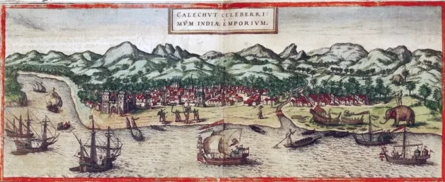 Reproduction plan ancien de Calicut 1572