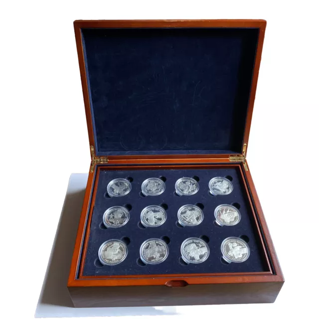 Complete Set Silver Proof Channel Islands Victoria Cross 18 £5 Presentation Box