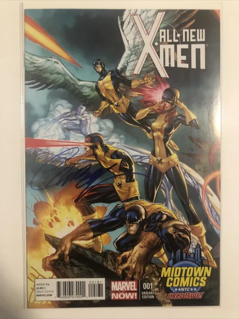 Marvel Comics ALL NEW X-MEN #1 J SCOTT CAMPBELL COVER MIDTOWN VARIANT Signed