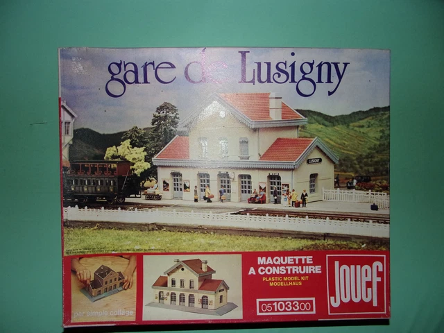 Maquette De Gare JOUEF Lusigny - Train Miniature - Vintage - Occasion Complète Sans Boîte