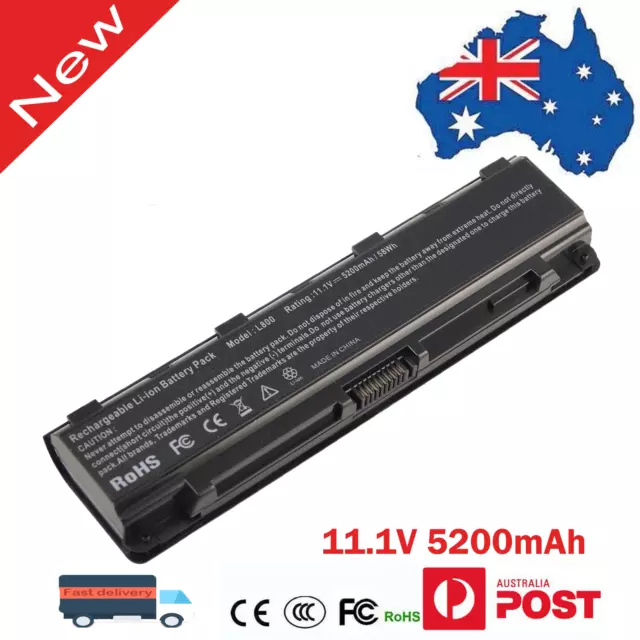 Battery For Toshiba Satellite C850 C850D L850 L850D P850 P870 Pro PA5024U-1BAS