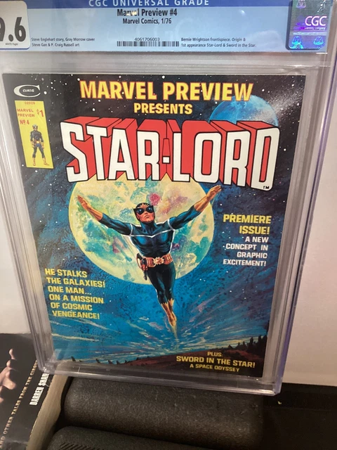 Marvel Preview #4 CGC 9.6. 1st Appearance/Origin of Star-Lord. WHITE Pages! 6