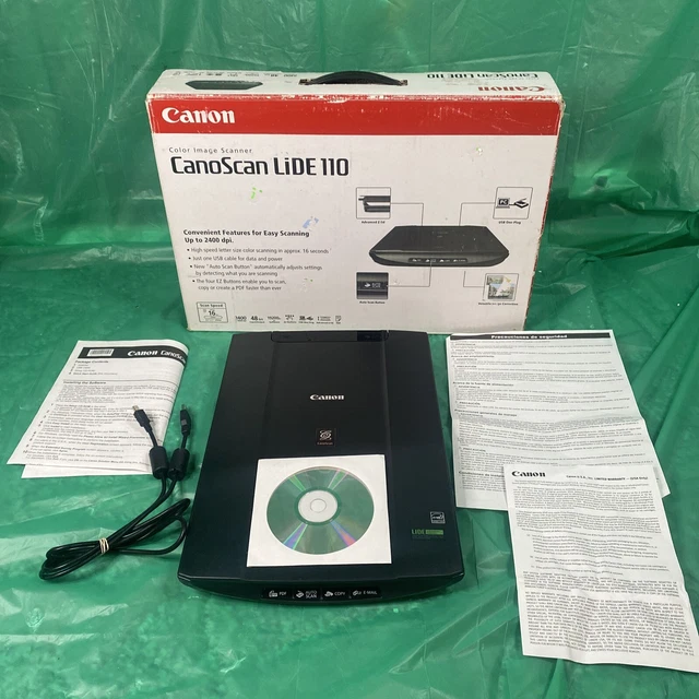 CANON CANOSCAN LIDE110 Flatbed Scanner LIDE 110 SCAN Working Condition