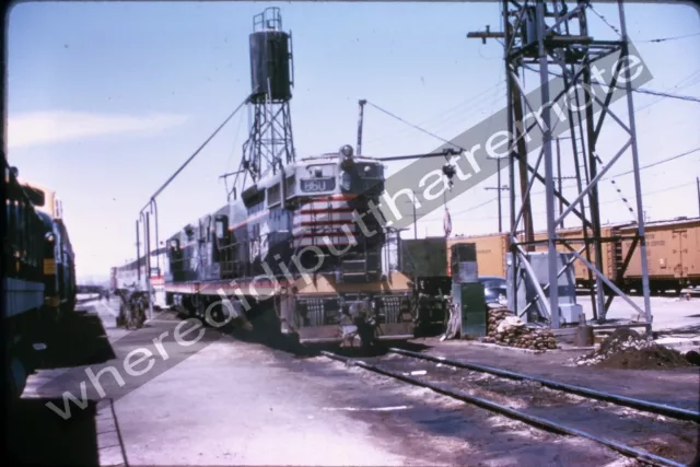 Railroad Slide CB&Q 860 EMD SD7 by C.R. Harrison Duplicate