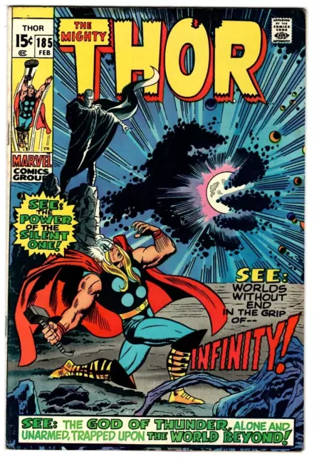 The Mighty Thor # 185 Marvel 2/71 Early Bronze-Age 15c in 7.0 Grade 🔨🛻