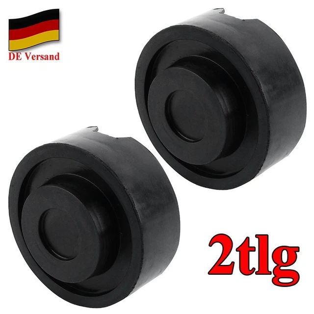 2x Gummiauflage Wagenheber Rangierwagenheber Hebebühne Gummiklotz Gummiteller DE