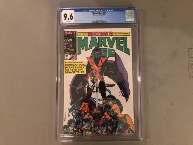 Marvel Age #31 CGC 9.6--Thundercats preview!