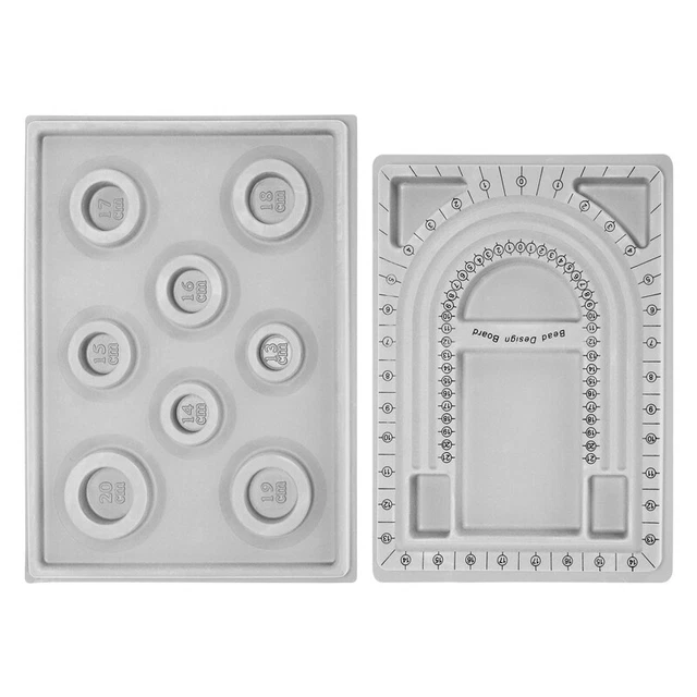 2 piezas Collar Tablero de Diseño de Cuentas Tablero de Diseño de Cuentas BeaE6Q4