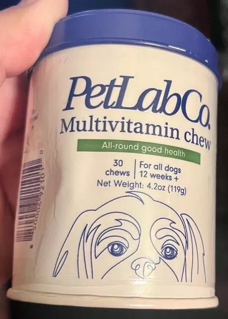 PetLabCo.(PetLab Co) MULTIVITAMIN CHEW For Dogs - 30 pork Chews - 08/2024!