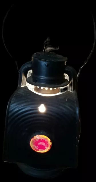 Antique electric Gem Cold Blast Wagon Lamp /very rare Lantern C.T. Ham Co