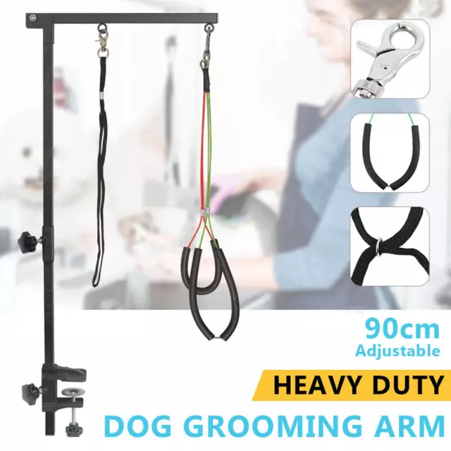 PALMY Dog Cat Pet Grooming Salon Table Arm Height Adjustable Anti Slip Vinyl Mat