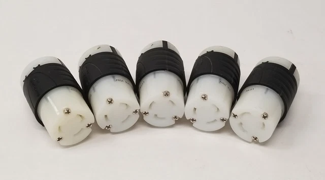 Lot of 5 Pass & Seymour NEMA L630C Turnlok Connector Female Plugs 30A 250V 2P 3W