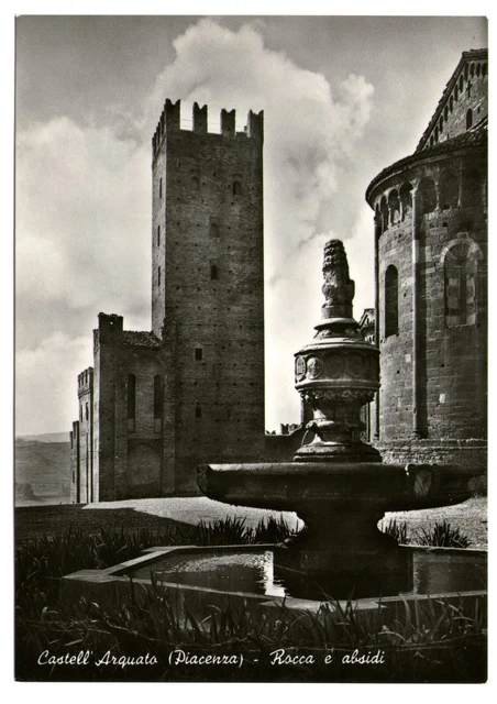Cartolina - Castell'Arquato (Piacenza) - Rocca e absidi - FG - NV